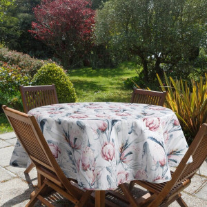 Eurofirany OBRUS GARDEN O 150 CM BIAŁY/32E