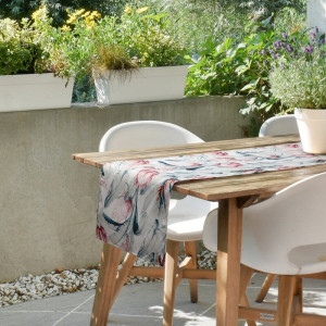 Eurofirany OBRUS GARDEN 40 X 180 CM BIAŁY