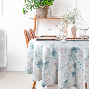 Eurofirany OBRUS INES 10 O 150 CM NATURALNY