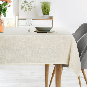 Eurofirany OBRUS INES 12 140 X 350 CM KREMOWY