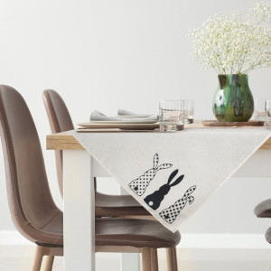 Eurofirany OBRUS WIOSNA 85 X 85 CM BIAŁY