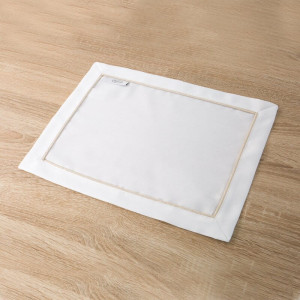 Eurofirany OBRUS MADELE 30 X 40 CM Biało złoty