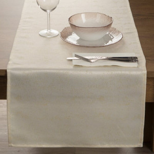 Eurofirany OBRUS SPARKLE 40 X 180 CM KREMOWY