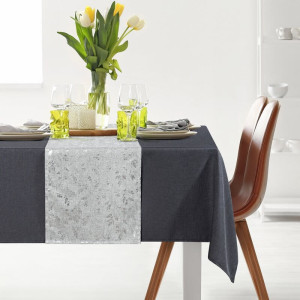 Eurofirany OBRUS ANITA 6 140 X 180 CM STALOWY