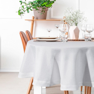 Eurofirany OBRUS STELLA 2 FI 120 CM BIAŁY