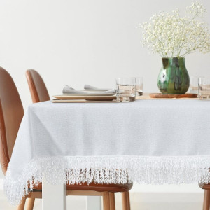 Eurofirany OBRUS JASPER 140 X 280 CM BIAŁY