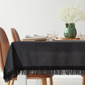 Eurofirany OBRUS JASPER 140 X 280 CM CZARNY