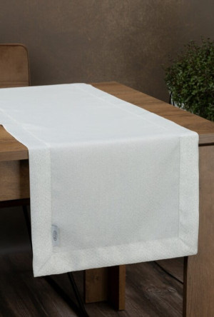 Eurofirany OBRUS JOWITA 40 X 200 CM BIAŁY