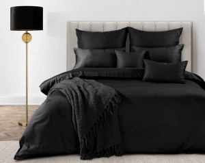 Eurofirany POŚCIEL ELEGANT1B 140 X 200 CM CZARNY