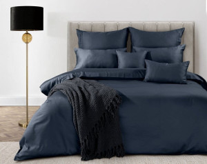 Eurofirany POŚCIEL ELEGANT1F 140 X 200 CM CIEMNOGRANATOWY