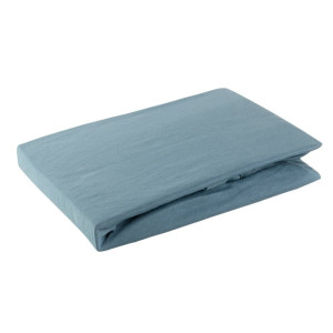 Eurofirany PRZEŚCIERADŁO Z GUMKĄ JERSEY D91 240 X 220 X 30 CM NIEBIESKI