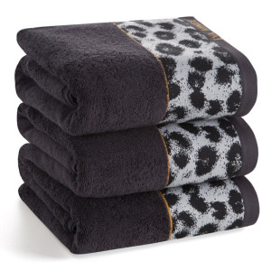 Eurofirany RĘCZNIK EVA 22 70 X 140 CM CZARNY