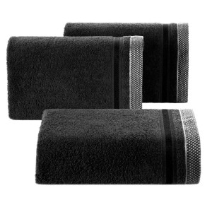 Eurofirany RĘCZNIK ABBIE (11) 100 X 150 CM CZARNY
