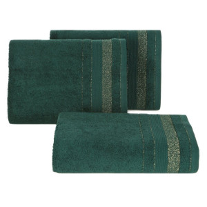 Eurofirany RĘCZNIK APRIL (09) 70 X 140 CM CIEMNOZIELONY
