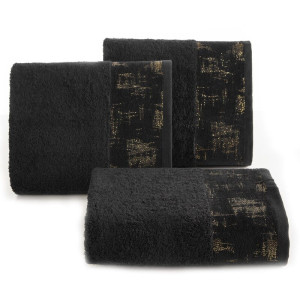 Eurofirany RĘCZNIK LEYA (04) 50 X 90 CM CZARNY