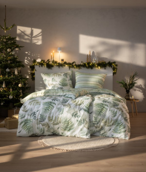 ESTELLA Pościel Flanelowa 155/200 2x70/80 4469/530 Fern Leaves