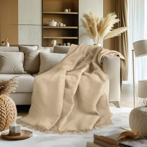 Darymex Koc T Bawełniany BA861 200x220 j.beż