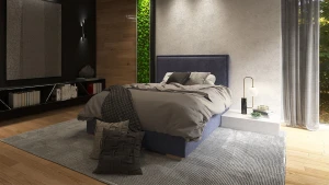 BED DESIGN Łóżko Tapicerowane Ivo Kontynentalne