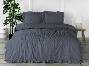 Limasso Pościel bawełniana NATURAL GREY 160x200(P) STONEWASHED