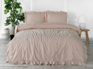 Limasso Pościel bawełniana CAMELLO ROSES 200x220(P) STONEWASHED