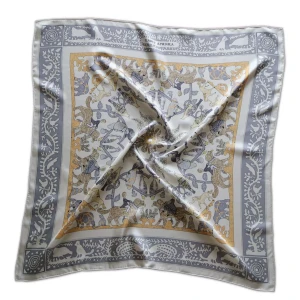 KLARA Chusta Jedwabna 90x90 100% Jedwab Morwowy 004