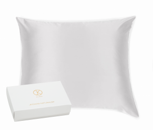 KLARA Poszewka Jedwabna 50x70 Biała