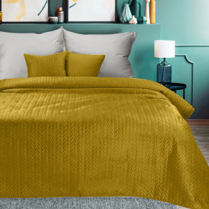 Eurofirany Narzuta Design 91 Luiz Musztardowa 170x210