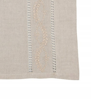 KLARA Serwetka Haftowana Lniana Z Mereżką 45x60 004