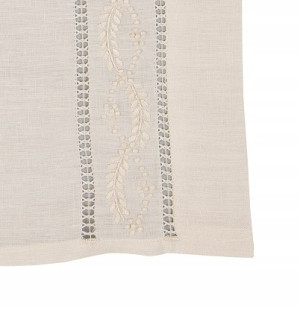 KLARA Serwetka Haftowana Lniana Z Mereżką 45x60 003