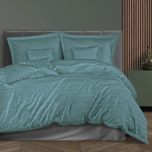 Darymex Pościel Satyna Bambusowo-Bawełniana STRIPE SEA TURQUOISE 180x200