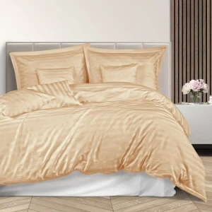 Darymex Pościel Satyna Bambusowo-Bawełniana STRIPE BEIGE 200x220