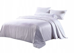 KLARA Pościel Bambusowa 160x200 100% Bambus Biała KLARA