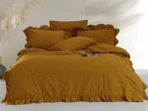 Darymex Pościel Bawełniana Mustard STONEWASHED 200x220