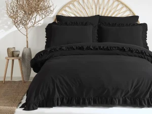 Darymex Pościel Bawełniana Black STONEWASHED 200x220
