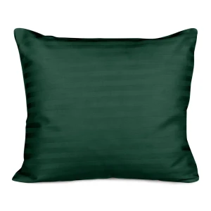 Darymex Poszewka Satyna Bawełna Cizgili Dark Green 70x80