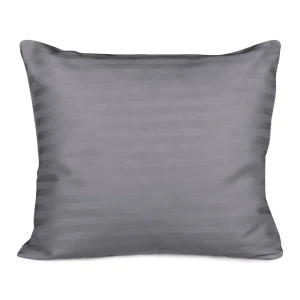Darymex Poszewka Satyna Bawełna Cizgili Anthracite 70x80