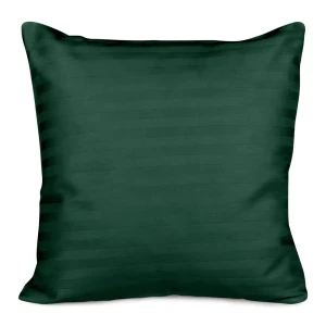 Darymex Poszewka Satyna Bawełna Cizgili Dark Green 40x40