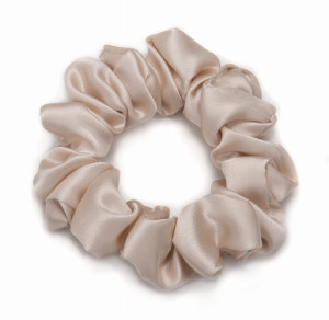 KLARA Gumka Do Włosów Jedwabna Beżowa 3cm