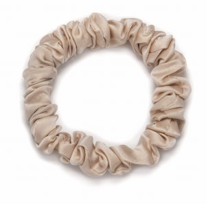 KLARA Gumka Do Włosów Jedwabna Beżowa 1cm