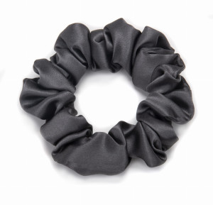 KLARA Gumka Do Włosów Jedwabna Ciemnoszara 3cm