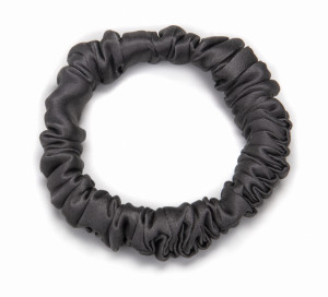 KLARA Gumka Do Włosów Jedwabna Ciemnoszara 1cm