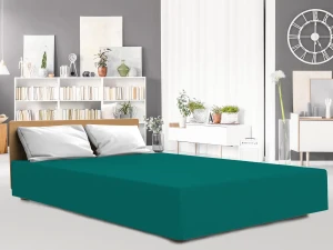 Darymex Prześcieradło Jersey Elastan Z Gumką ZIELONE 90x200x30