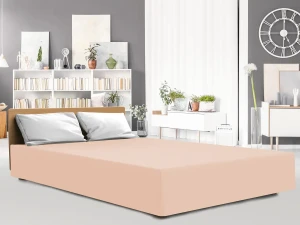 Darymex Prześcieradło Jersey Elastan Z Gumką Różowe 180x200x30