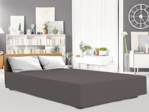 Darymex Prześcieradło Jersey Elastan Z Gumką ANTRACYTOWE 140x200x30