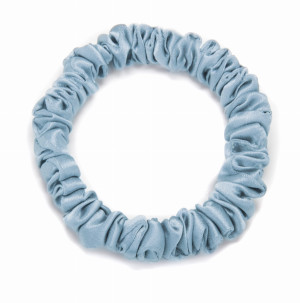 KLARA Gumka Do Włosów Jedwabna Niebieska 1 cm