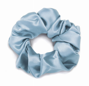 KLARA Gumka Do Włosów Jedwabna Niebieska 5 cm