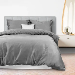 Darymex Pościel Satyna Bawełniana SZARA 140X200