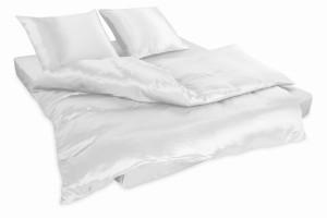 KLARA Pościel Jedwabna 140x200 Biała
