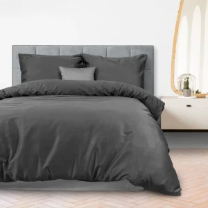 Darymex Pościel Satyna Bawełniana JASNO SZARA 180X200