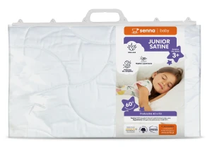 INTER WIDEX Poduszka Junior SATINE Biała 40x60 200g